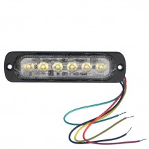 Светодиодная оптика Sanmak SM7002-3W 6LEDs стробоскоп Super Slim 3W (белый)