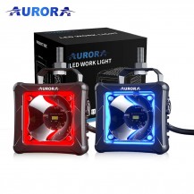 Светодиодная фара Aurora/Auropola ALO-D3-2-P23 RGB 30W 9V-36V 6500K (комплект 2шт) светодиоды OSRAM, Дальний белый свет до 200метров, а так же DRL с изменяемым цветом RGB, можно выбрать любой цвет ходовых огней.