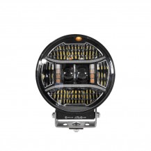 Светодиодная оптика Sanmak Светодиодная фара SA6068-140 LED Driving Light 9” 10-30V дальний-30W,ближний-80W, ходовые огни-7.2W, аварийные огни янтарного света-24W.