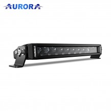 Светодиодная фара Aurora/Auropola Фара ALO-S5T-6RQ 6 диодов 33w 1500Lm Trinity White LED & RGB slim 9V-36V 6500k LED OSRAM Дальний свет-белый + RGB DRL